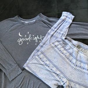 🗻"Goodnight" Winter Pajama Set